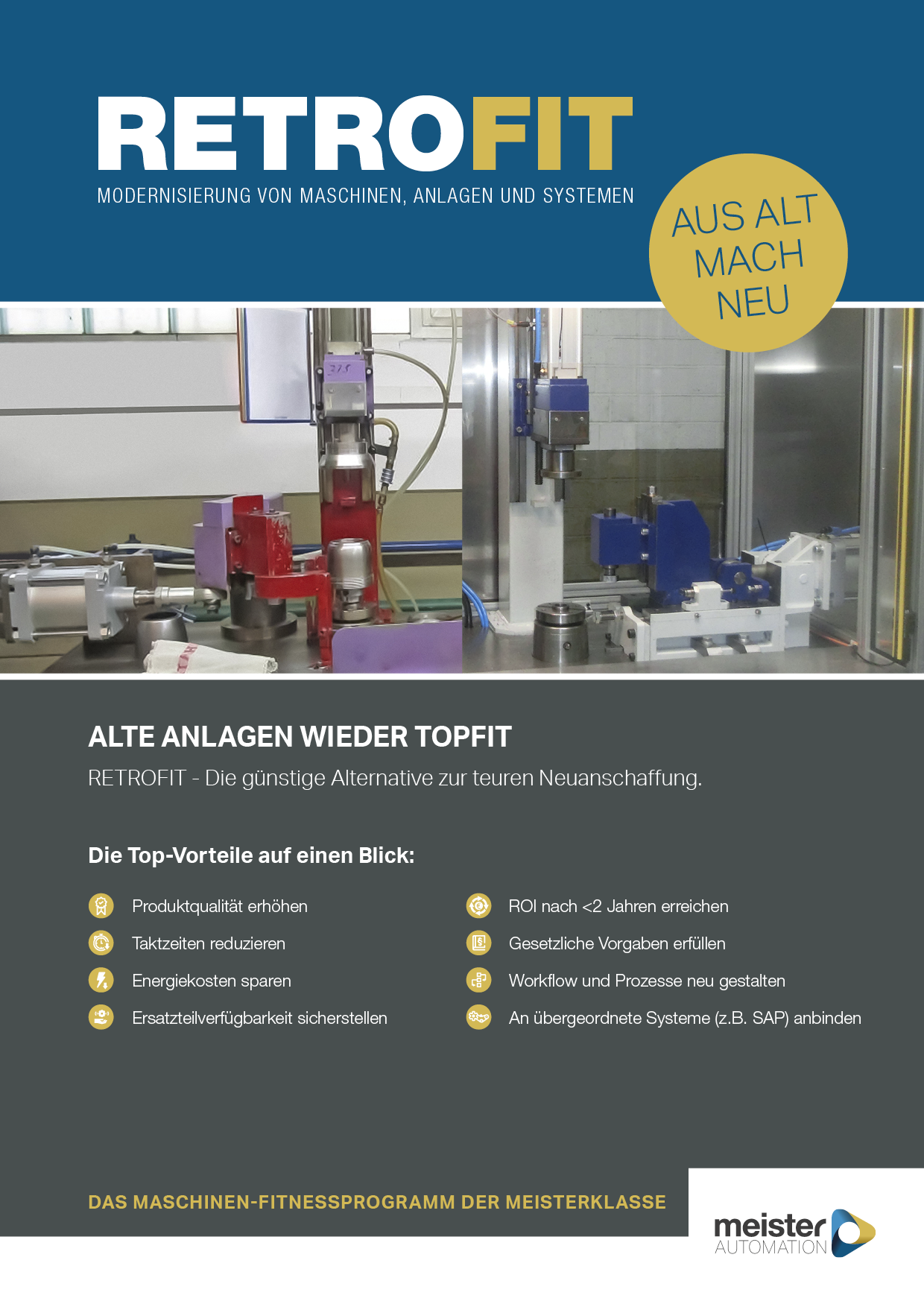 Flyer I Retrofit Meister Automation GmbH I Wertheim am Main