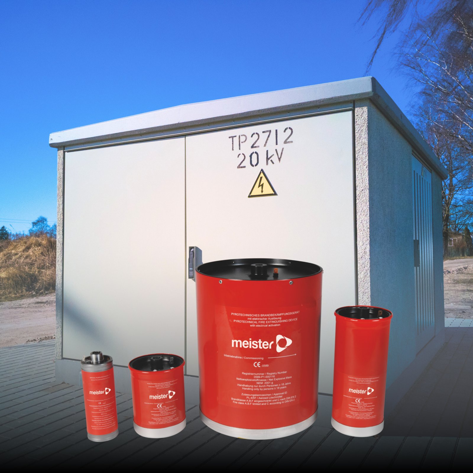 AeroPro Aerosol-Feuerlöschanlage für Trafostationen und Umspannwerke der Meister Brandschutz GmbH & Co. KG