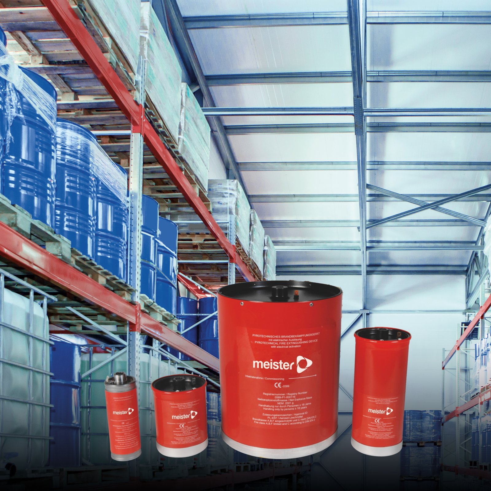 AeroPro Aerosol-Feuerlöschanlage für Arbeitsräume der Meister Brandschutz GmbH & Co. KG